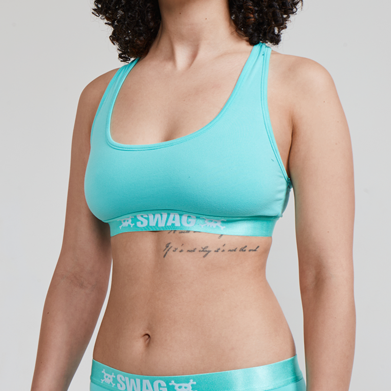 SWAG WOMEN'S UNBASICS CROP TOP - SEAFOAM