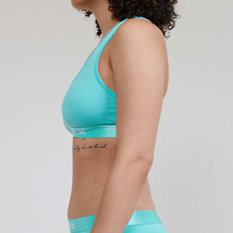 Aqua Seafoam Unbasic Crop Top