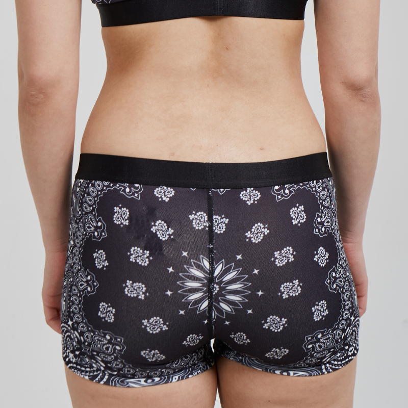 Black Bandana Boy Short