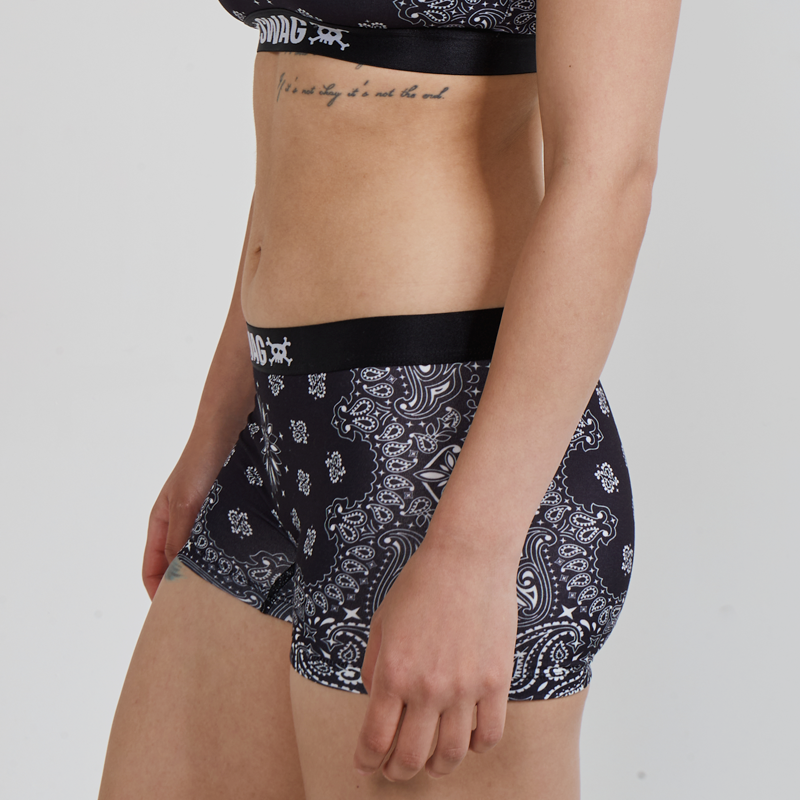 Black Bandana Boy Short