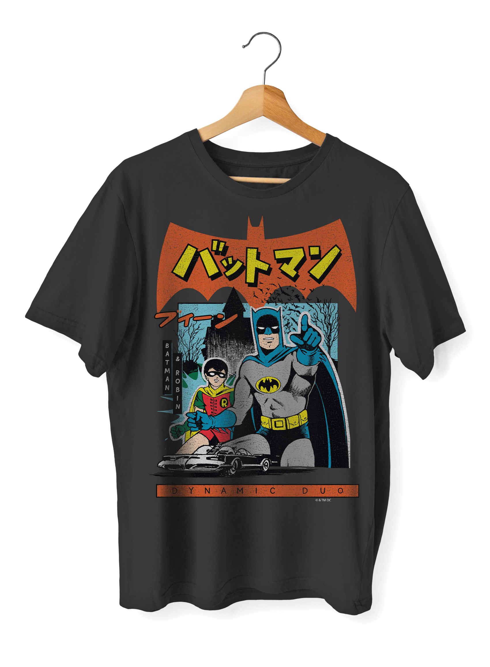 SWAG UNISEX OVERSIZE T-SHIRT - BATMAN & ROBIN JAPANESE