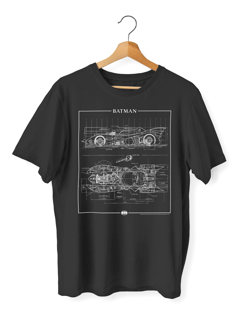 Batmobile Blueprint Oversized T-shirt
