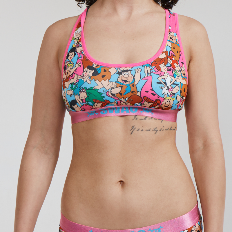 SWAG WOMEN'S FLINTSTONES CROP TOP - BEDROCK