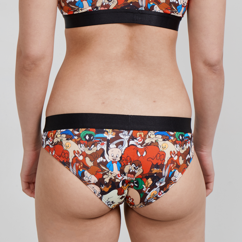 SWAG WOMEN'S LOONEY TUNES BIKINI BRIEF - THE WHOLE GANG