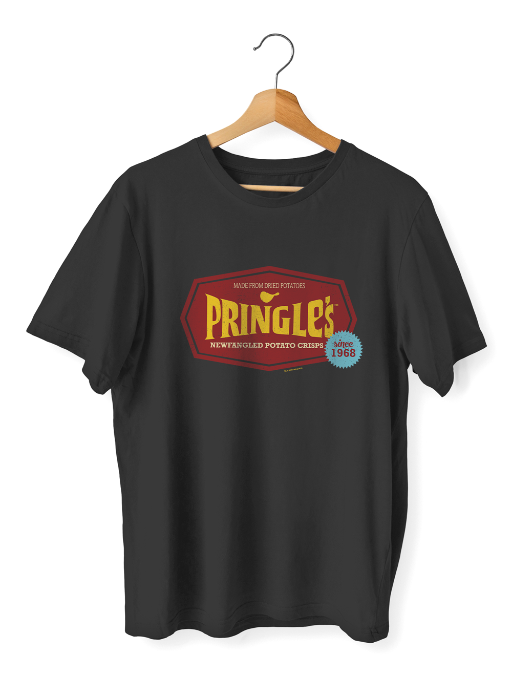 SWAG VINTAGE PRINGLES T-SHIRT - ORIGINAL LOGO (BLACK)