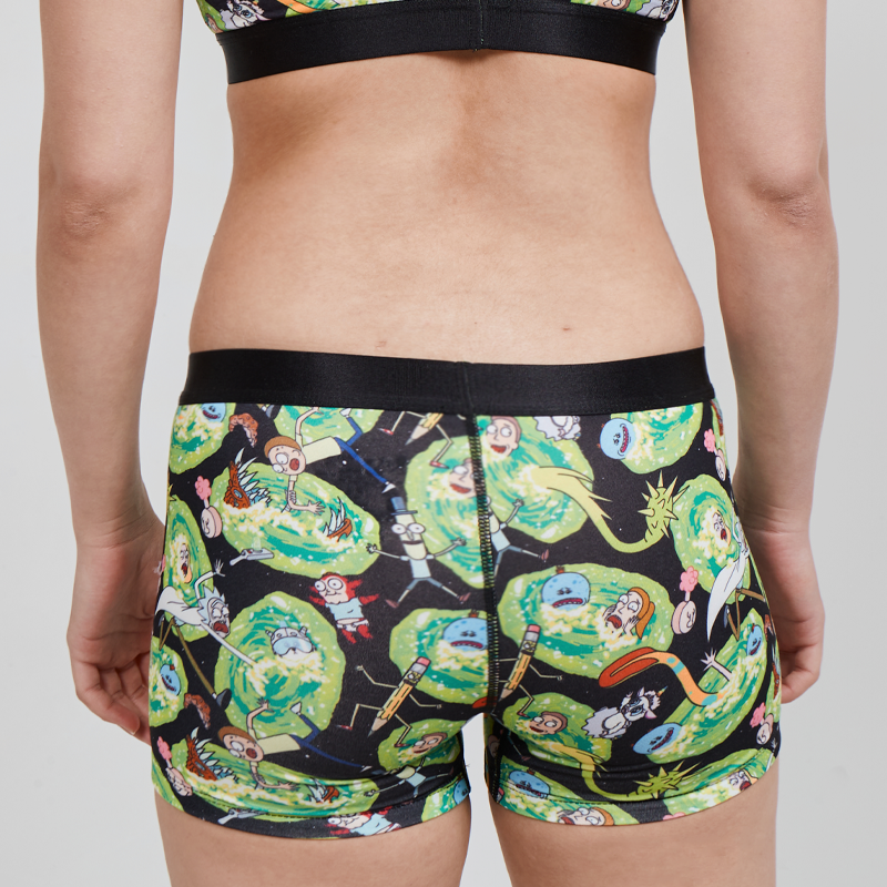 SWAG WOMEN'S RICK & MORTY BOY SHORT - PORTAL