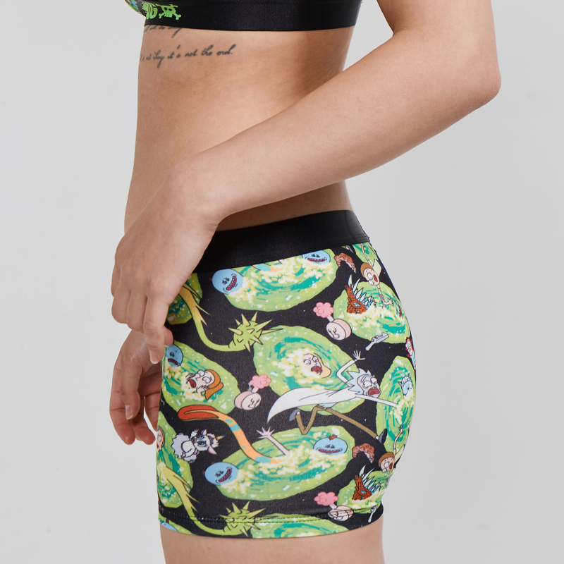 SWAG WOMEN'S RICK & MORTY BOY SHORT - PORTAL