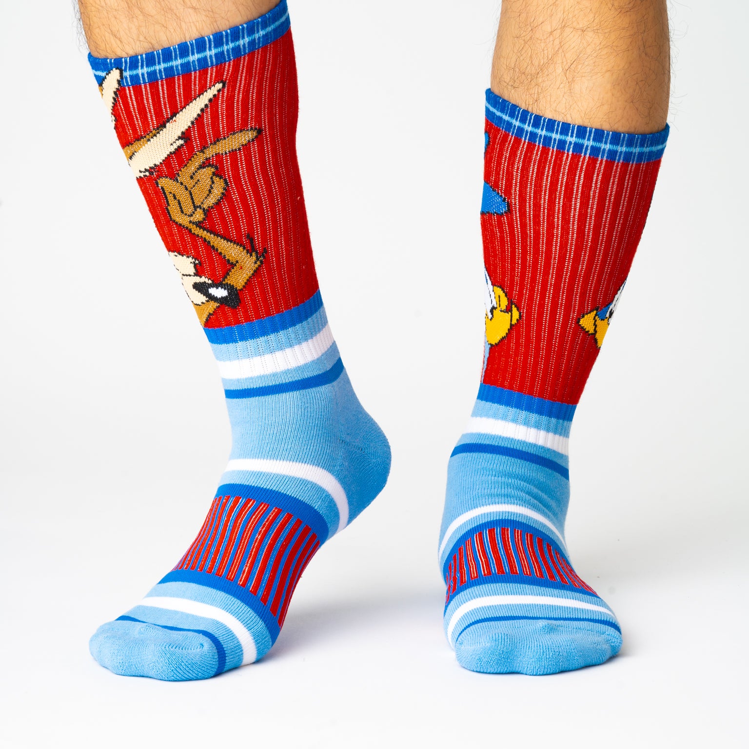 SWAG LOONEY TUNES SPORTS SOCKS - ROAD RUNNER & COYOTE