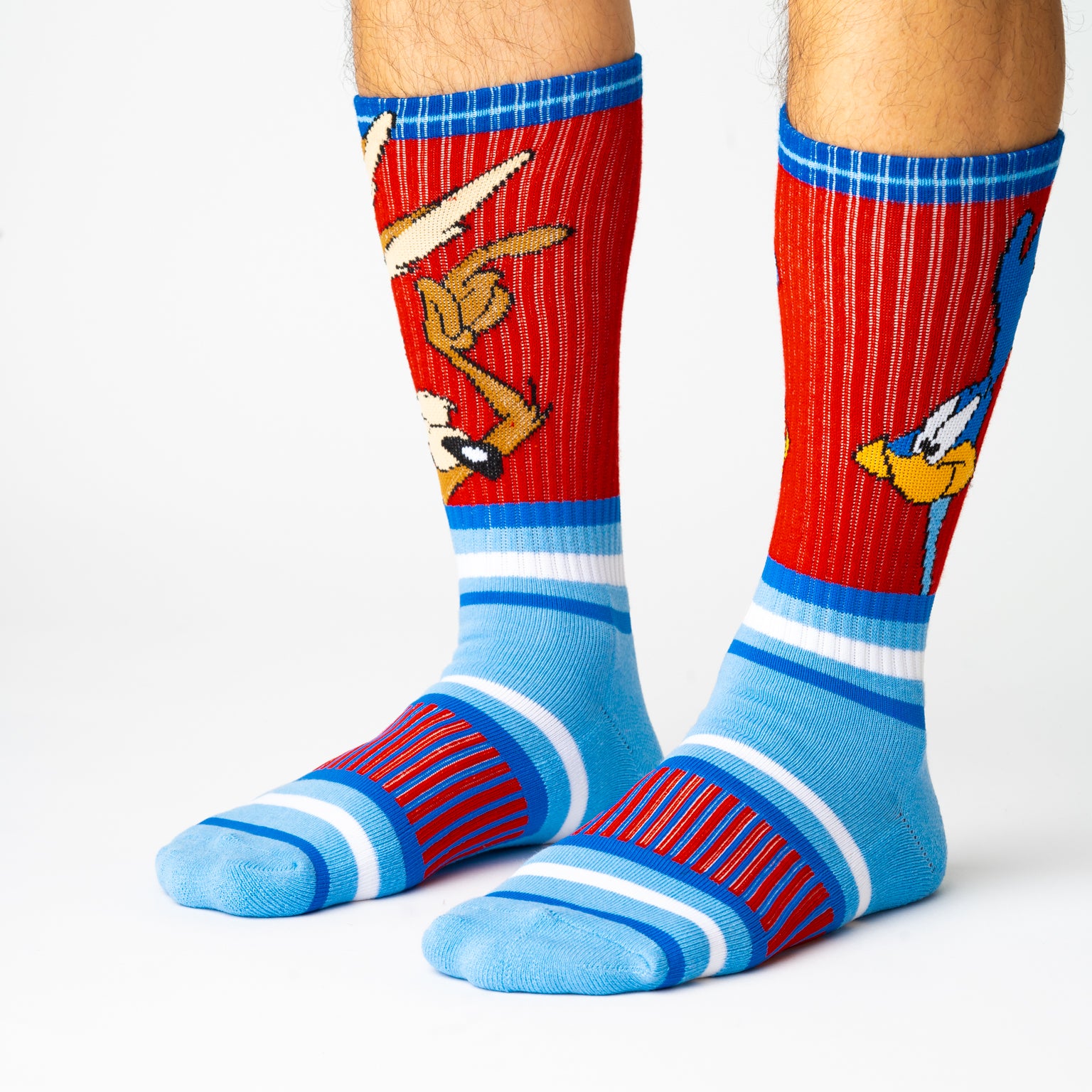 SWAG LOONEY TUNES SPORTS SOCKS - ROAD RUNNER & COYOTE