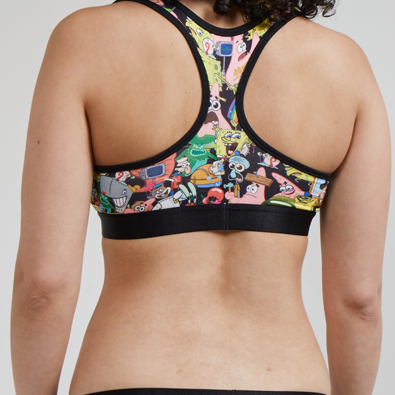 SWAG WOMEN'S SPONGEBOB CROP TOP - BIKINI BOTTOM