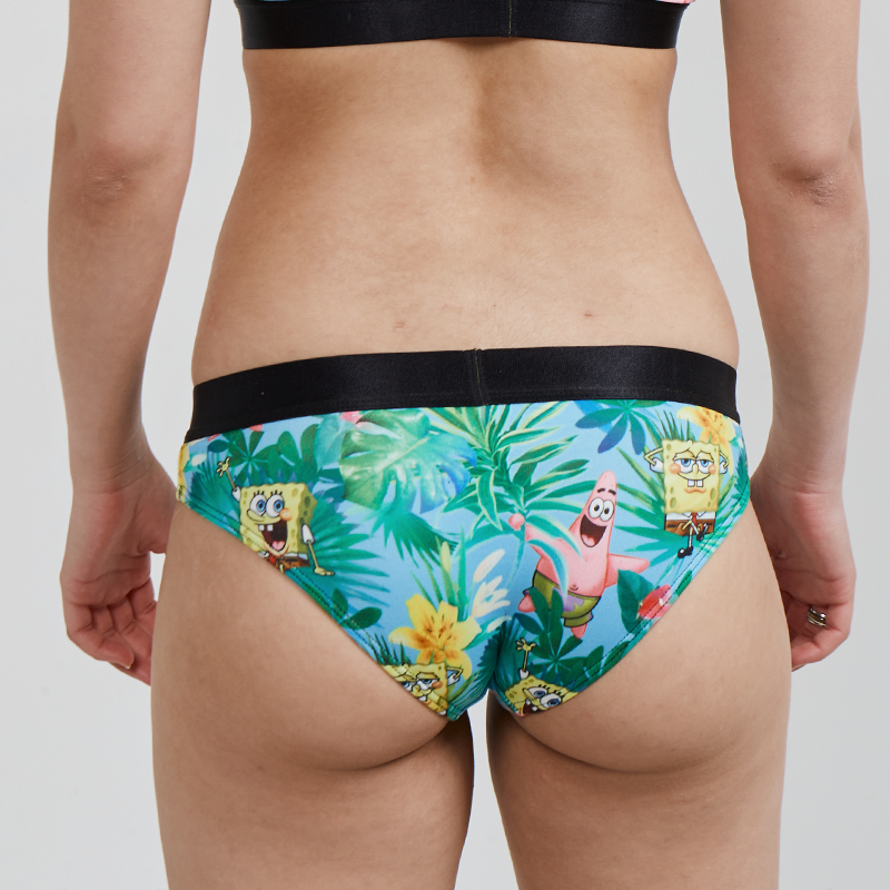 SWAG WOMEN'S SPONGEBOB BIKINI BRIEF - TROPICAL