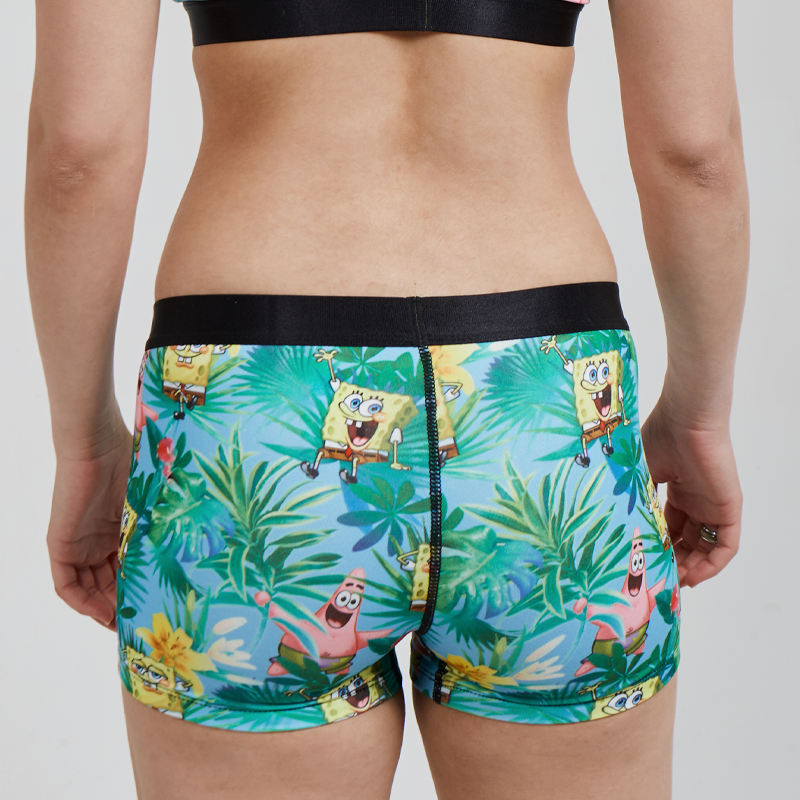 SWAG WOMEN'S SPONGEBOB BOY SHORT - TROPICAL