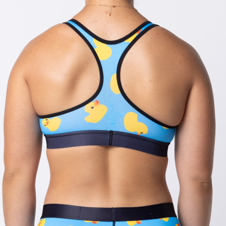 Blue Just Ducky Crop Top