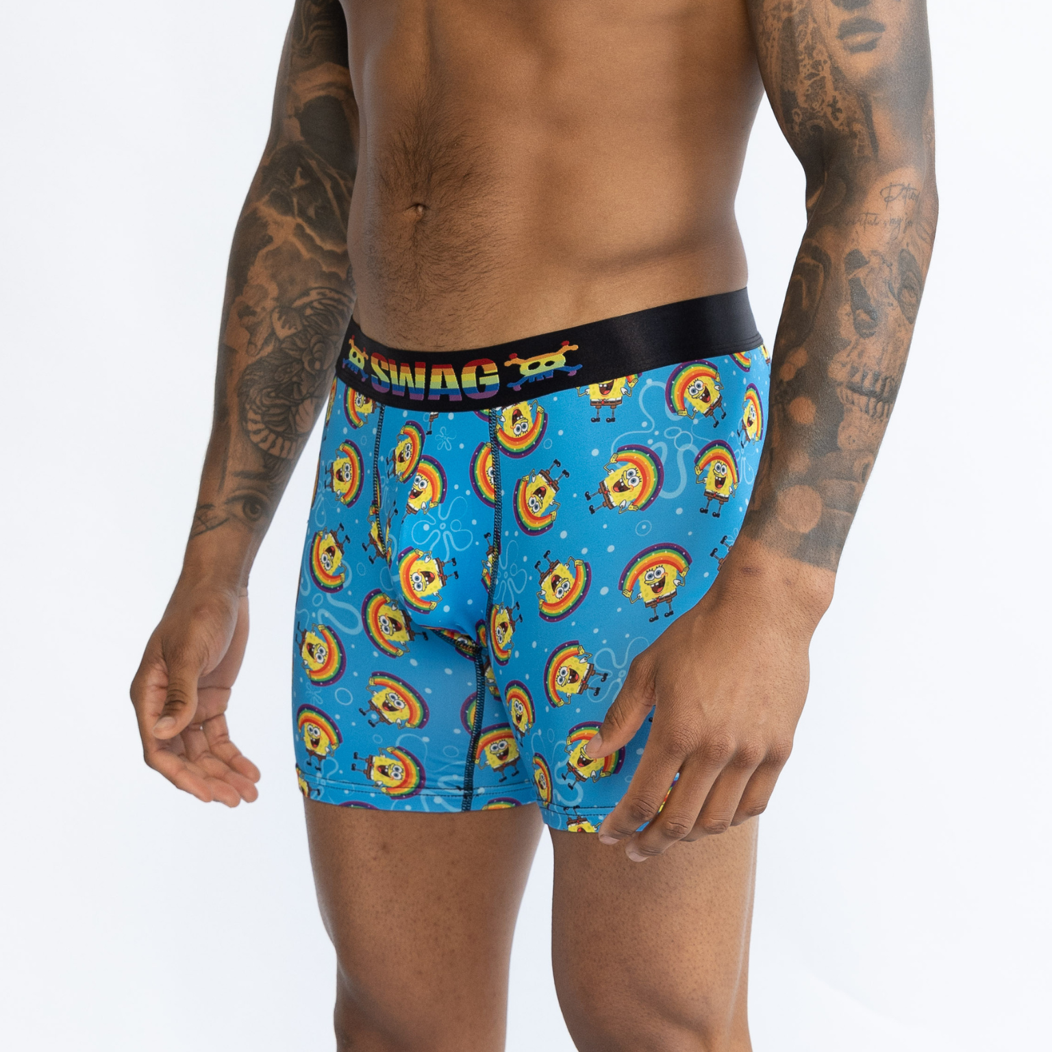 SWAG SPONGEBOB BOXERS - RAINBOW