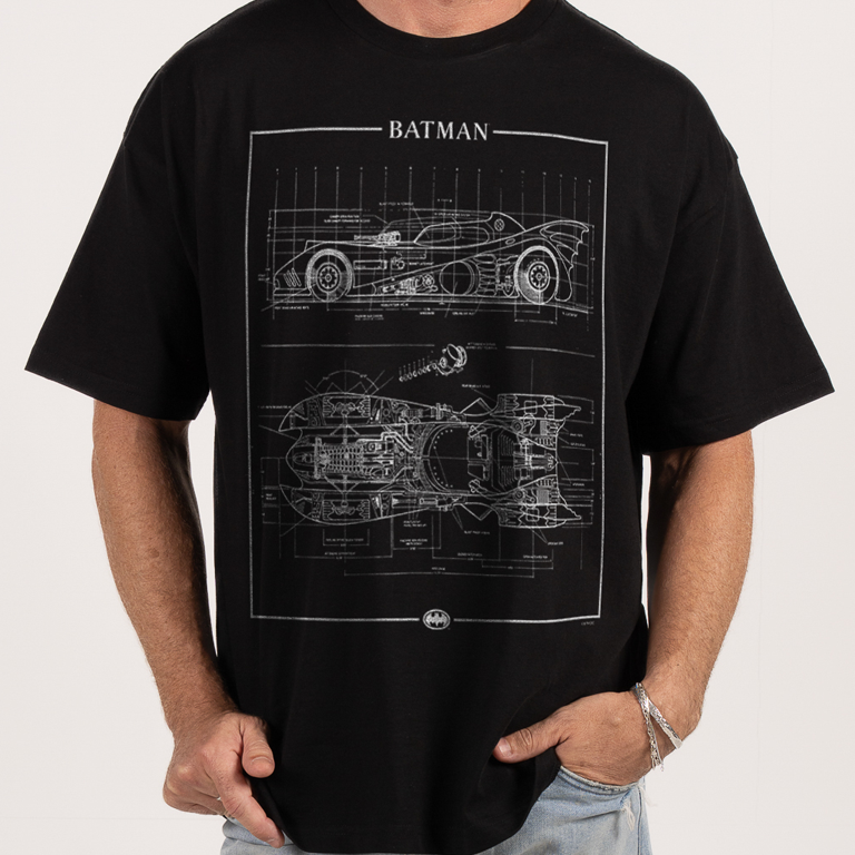 Batmobile Blueprint Oversized T-shirt