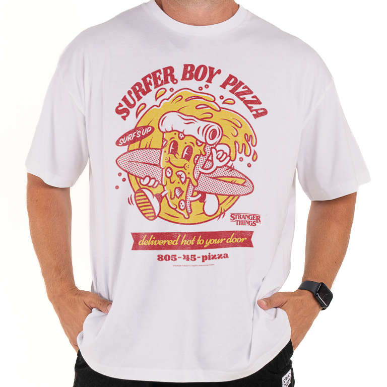 Surfer Boy Pizza Oversized T-shirt