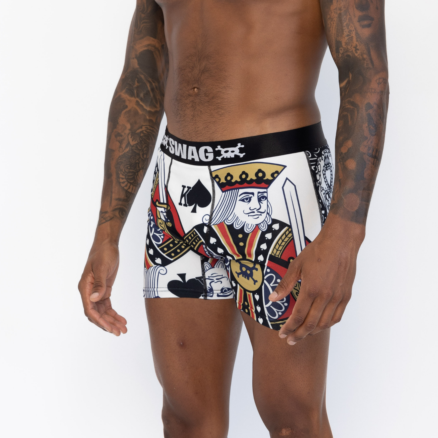 SWAG PLAYER BOXERS - KING OF SPADES