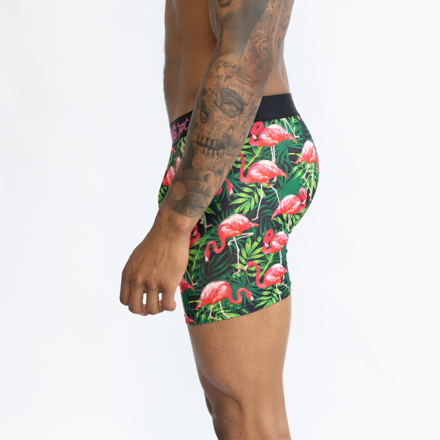 SWAG TROPICAL FLAMINGO FLORAL BOXERS
