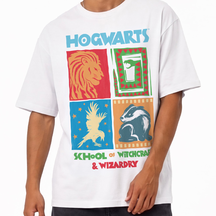 Hogwarts Houses Oversized T-Shirt
