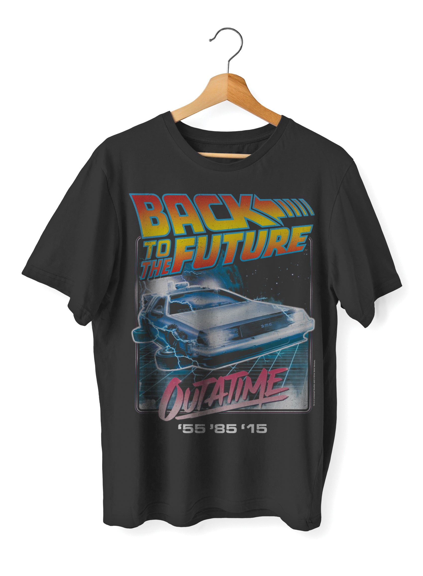 SWAG UNISEX OVERSIZE T-SHIRT - BACK TO THE FUTURE - OUTATIME