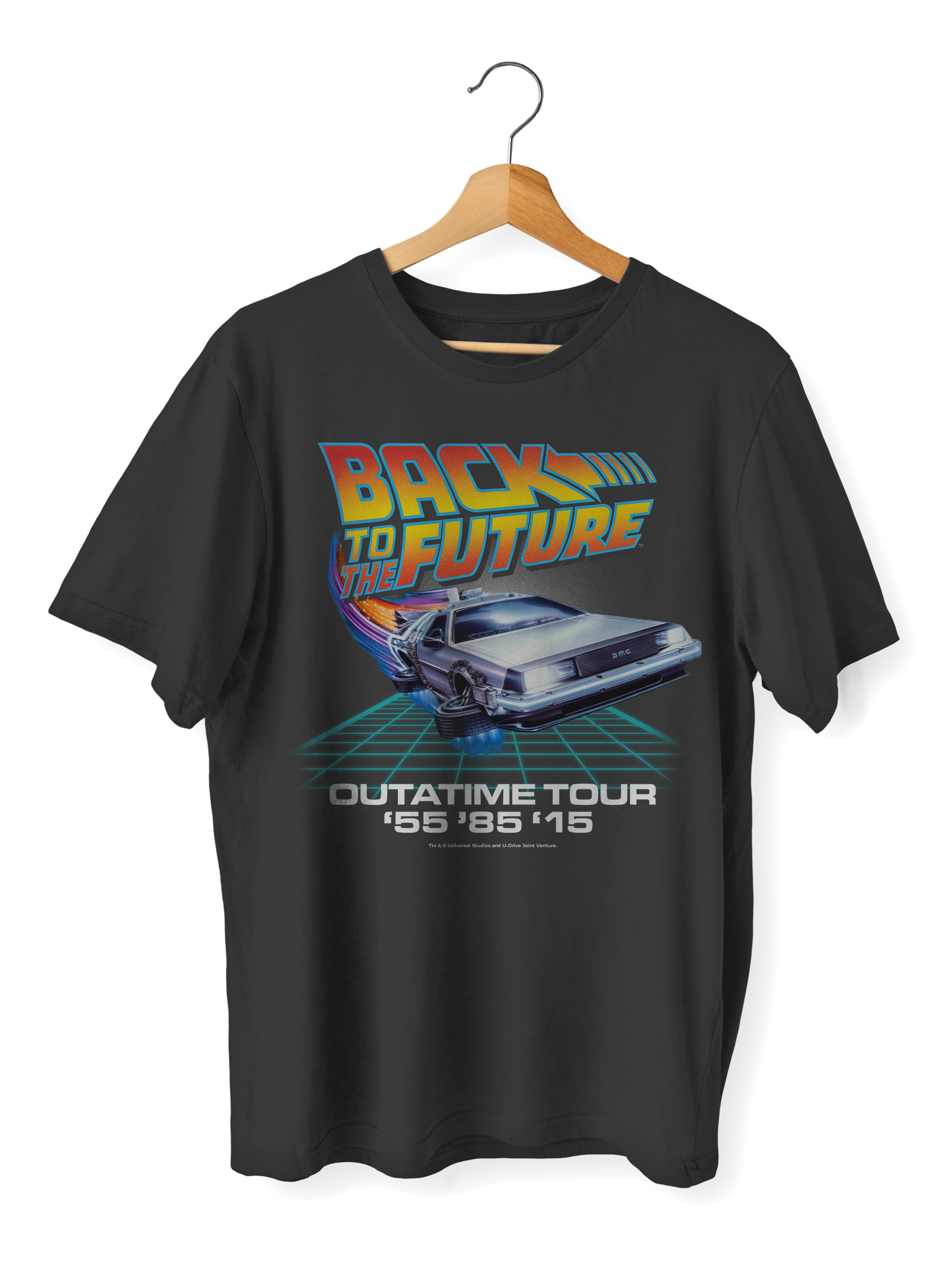 SWAG UNISEX OVERSIZE T-SHIRT - BACK TO THE FUTURE - OUTATIME TOUR