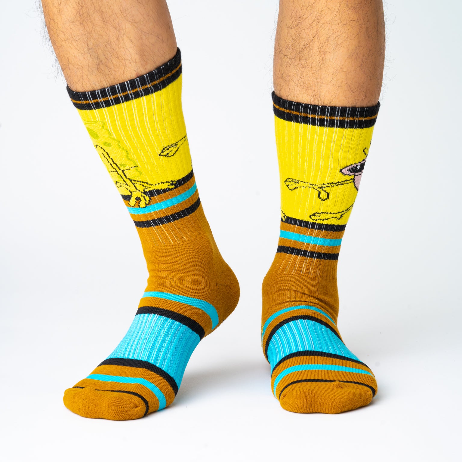 SWAG SPONGEBOB PREMIUM SPORTS SOCKS - CAVEMAN