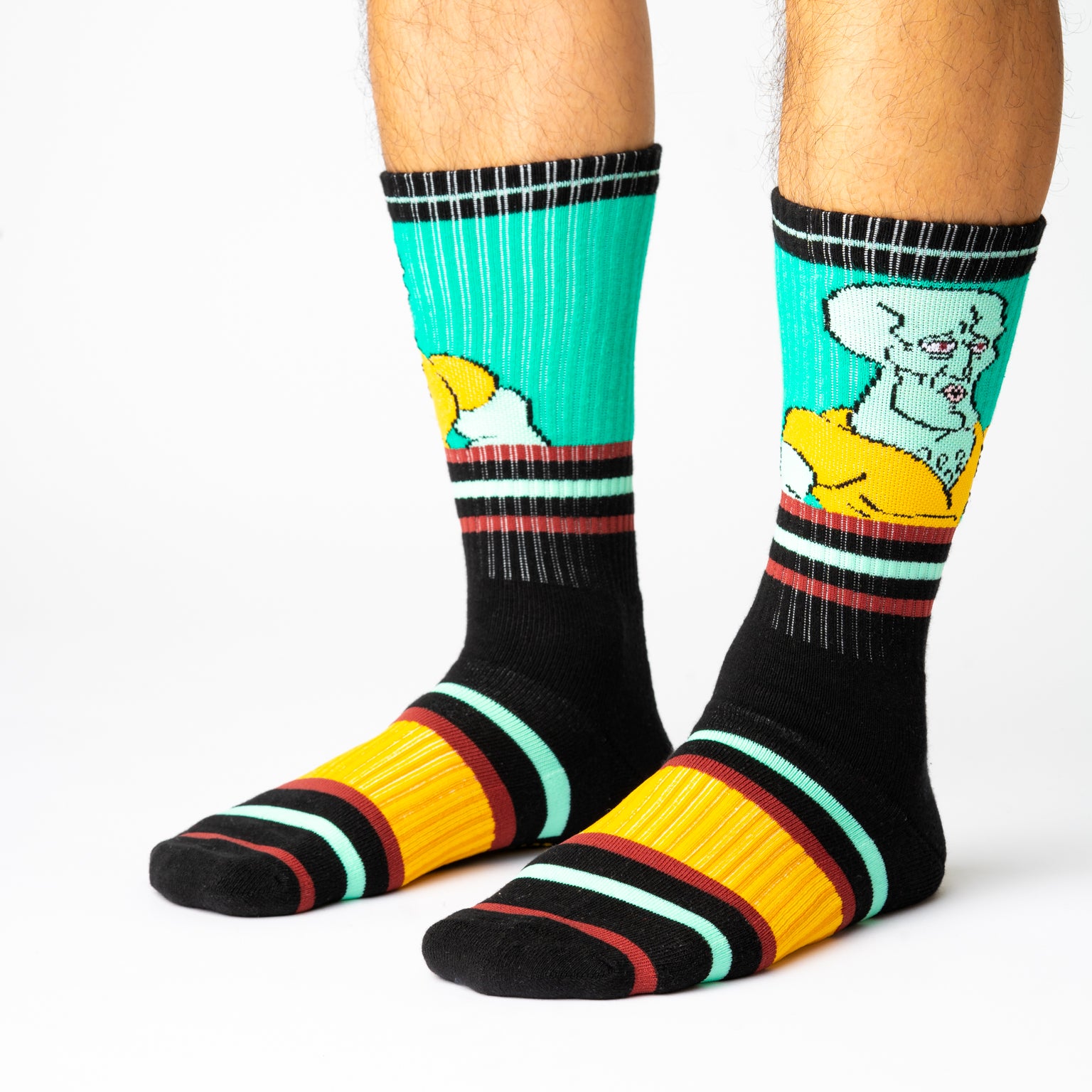 SWAG SPONGEBOB PREMIUM SPORTS SOCKS - HANDSOME SQUIDWARD