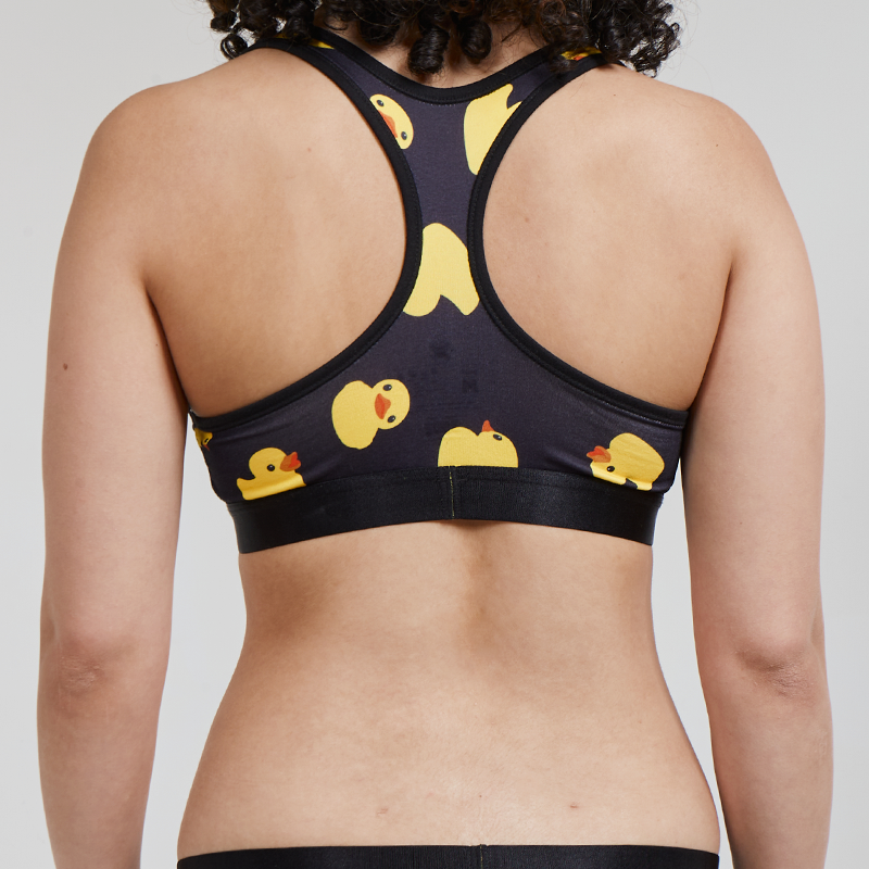 SWAG WOMEN'S JUST DUCKY CROP TOP - BLACK