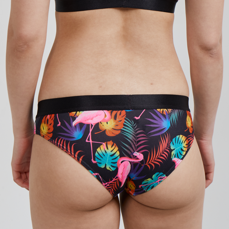 SWAG WOMEN'S FLAMINGO BIKINI BRIEF - NEON GLOW