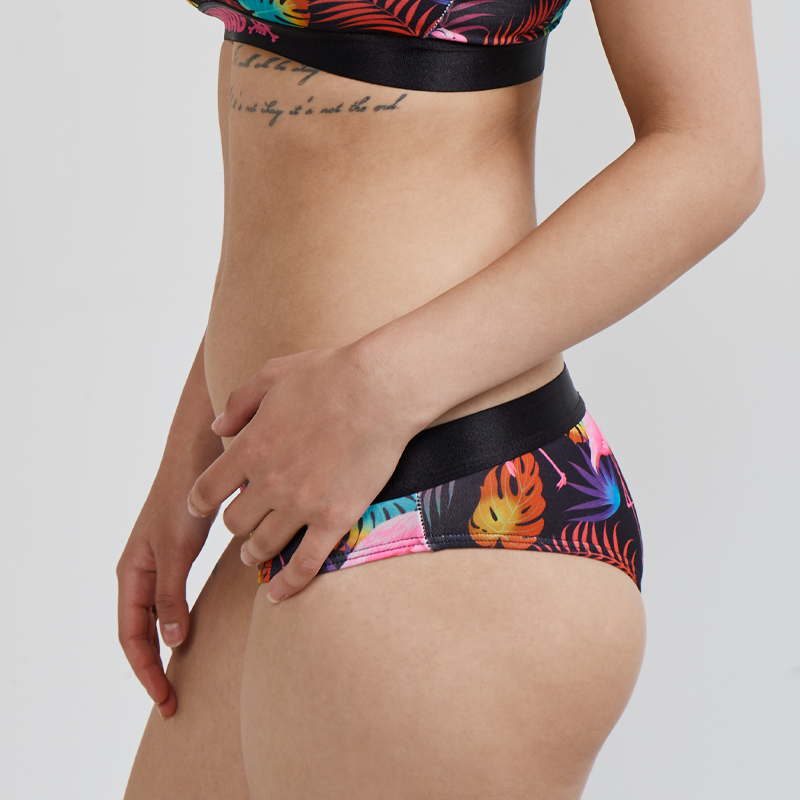 SWAG WOMEN'S FLAMINGO BIKINI BRIEF - NEON GLOW