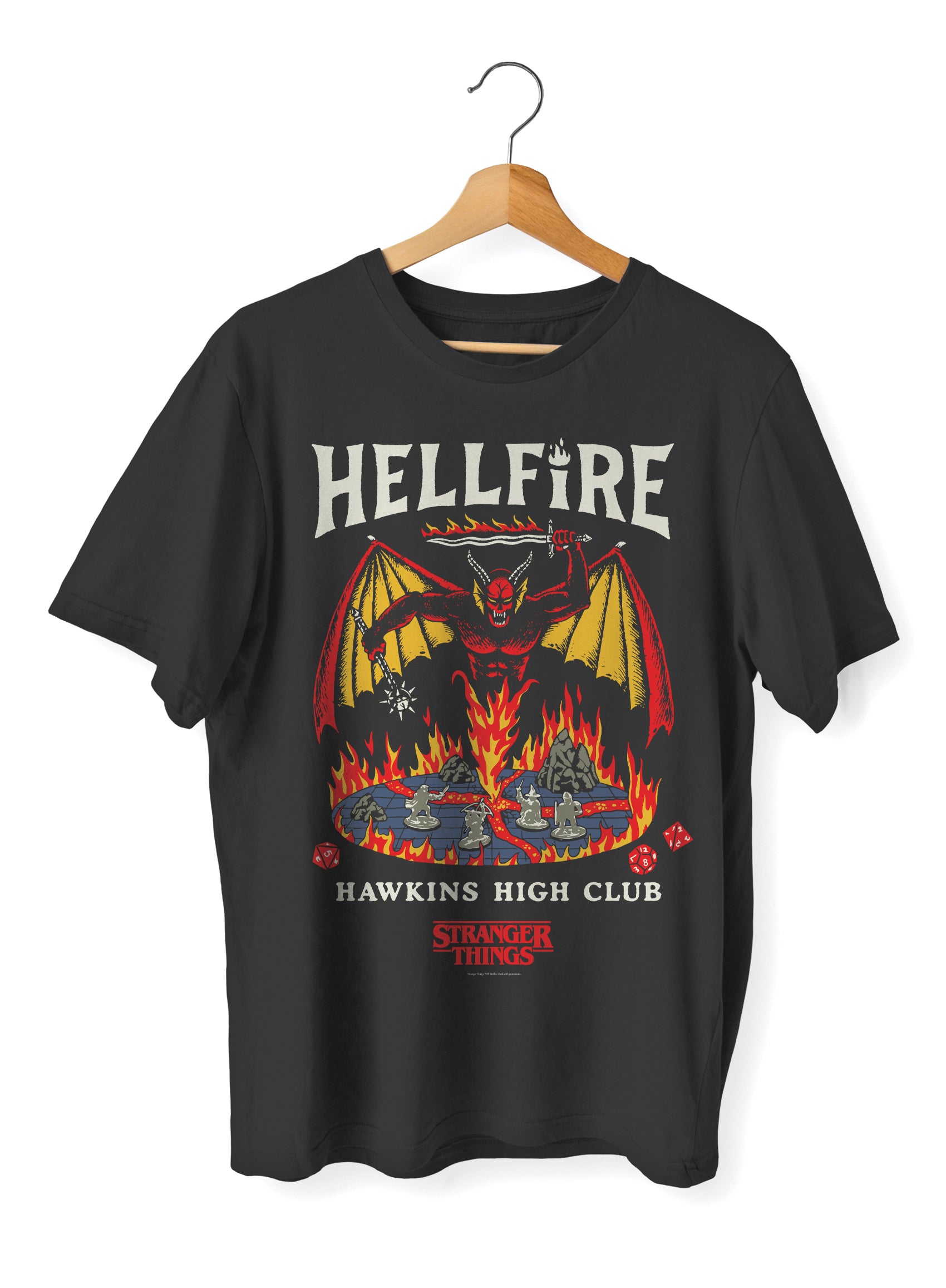 SWAG UNISEX OVERSIZE T-SHIRT - STRANGER THINGS - HELLFIRE