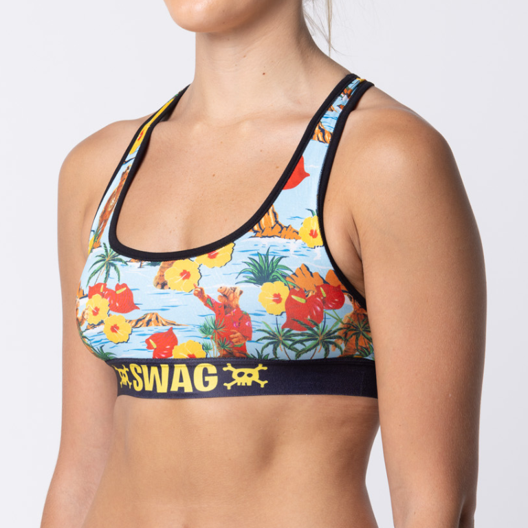 SWAG WOMEN'S ALF HAWAIIAN VIBES CROP TOP