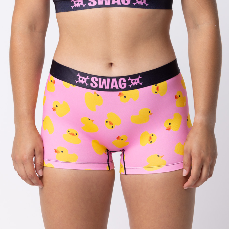 SWAG WOMEN'S JUST DUCKY BOY SHORT - PINK