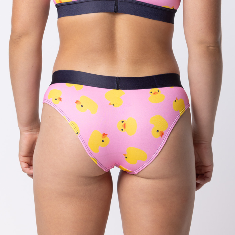 SWAG WOMEN'S JUST DUCKY BIKINI BRIEF - PINK