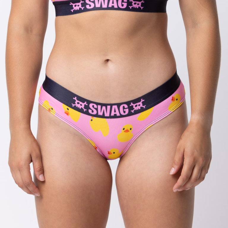 SWAG WOMEN'S JUST DUCKY BIKINI BRIEF - PINK