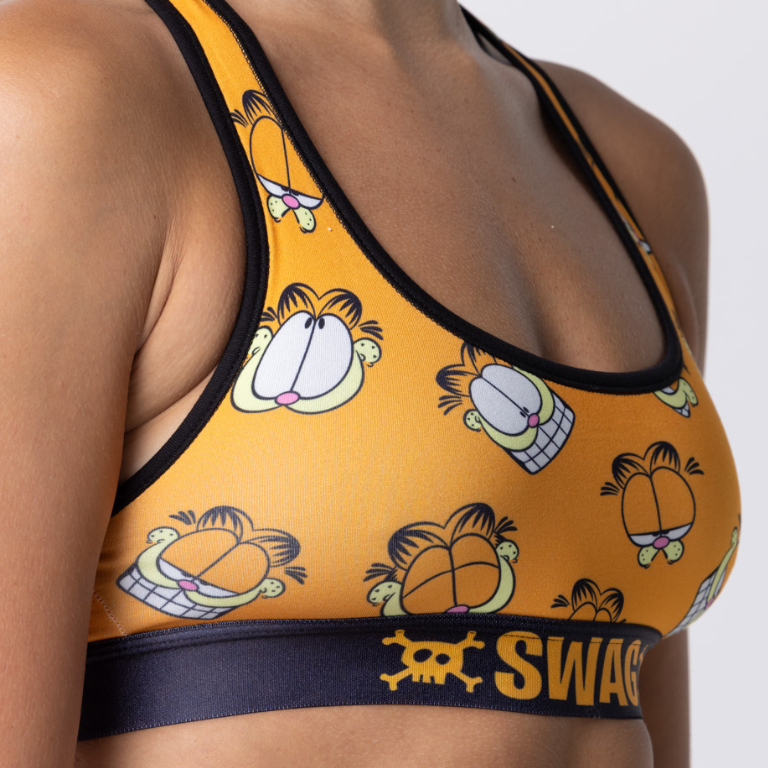 SWAG WOMEN'S FACES OF GARFIELD CROP TOP