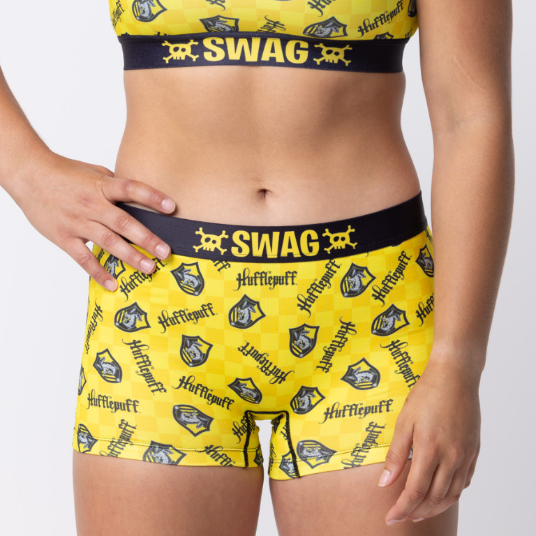 SWAG WOMEN'S HARRY POTTER HOUSE HUFFLEPUFF BOY SHORTS