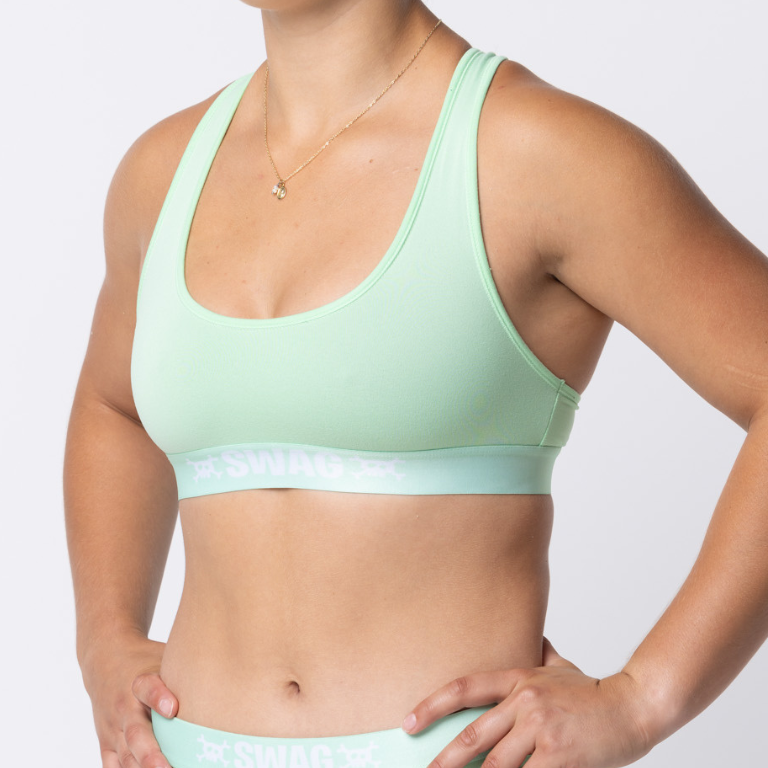 SWAG WOMEN'S UNBASIC CROP TOP - ATOMIC GREEN