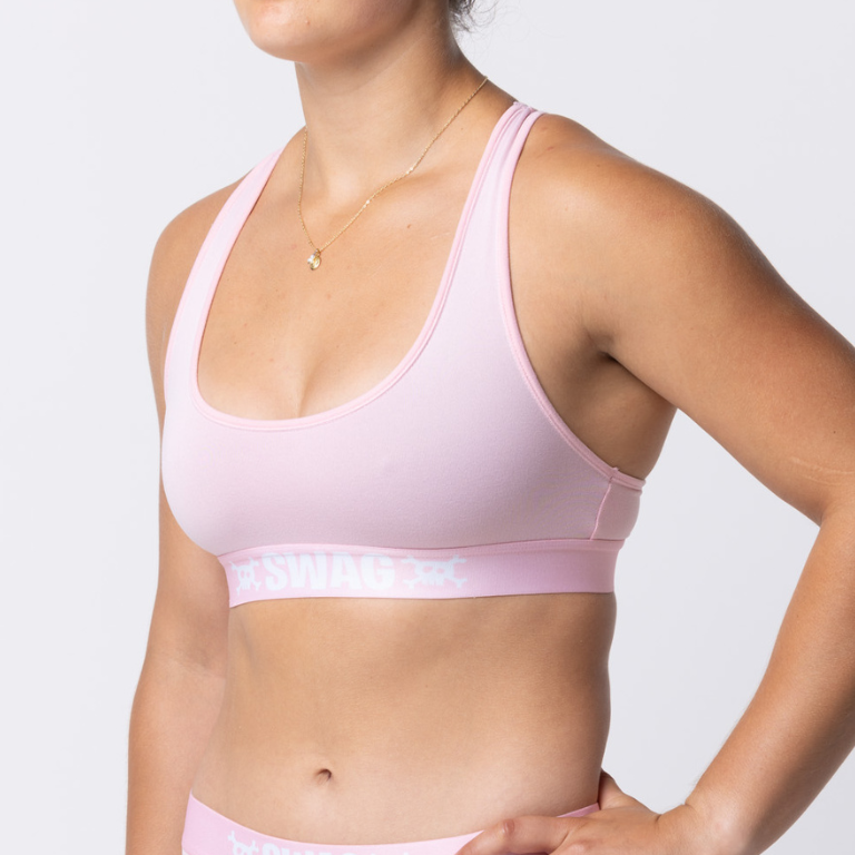 SWAG WOMEN'S UNBASIC CROP TOP - ATOMIC PINK