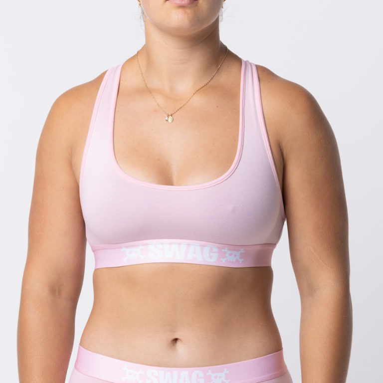 SWAG WOMEN'S UNBASIC CROP TOP - ATOMIC PINK