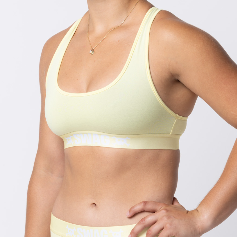 SWAG WOMEN'S UNBASIC CROP TOP - ATOMIC YELLOW