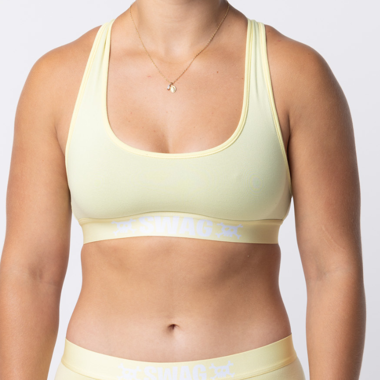 SWAG WOMEN'S UNBASIC CROP TOP - ATOMIC YELLOW