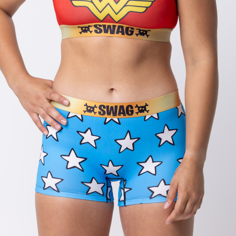 SWAG WOMEN'S WONDER WOMAN BOY SHORT