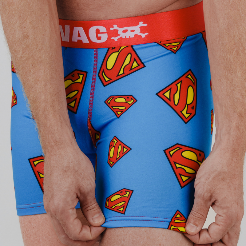 SWAG DC COMICS BOXERS - SUPERMAN SHIELD – SWAG Boxers AU
