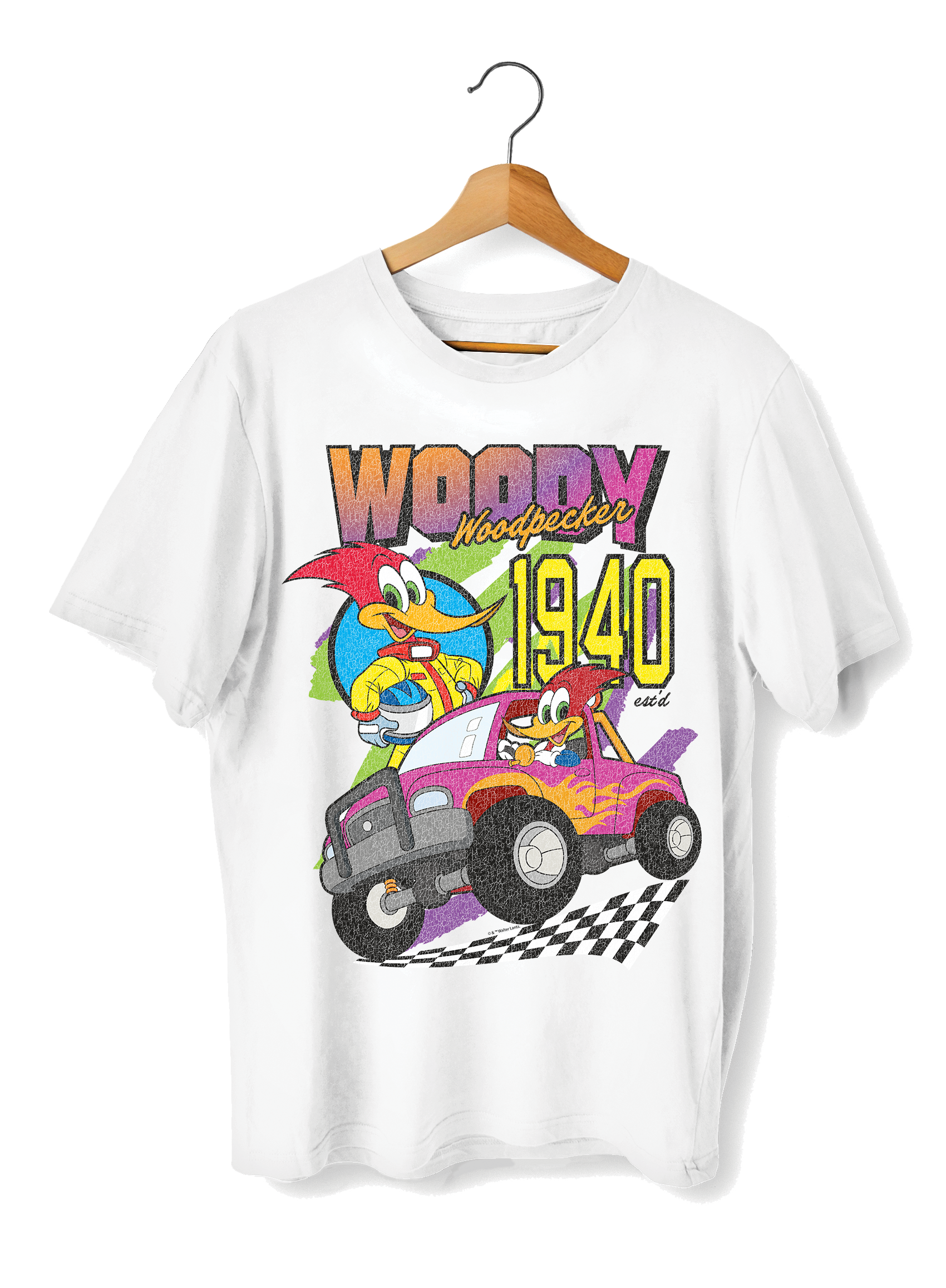 SWAG UNISEX OVERSIZE T-SHIRT - WOODY WOODPECKER  RACE