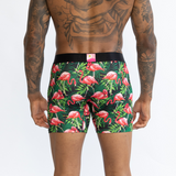 SWAG TROPICAL FLAMINGO FLORAL BOXERS