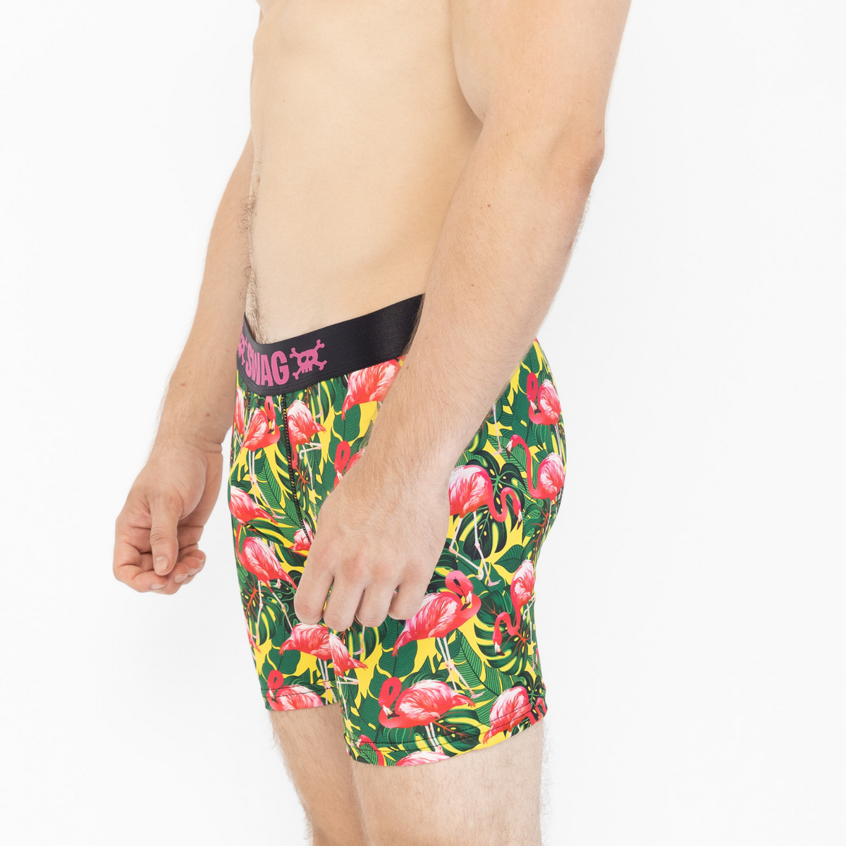 Neon Pink Flamingo Boxers